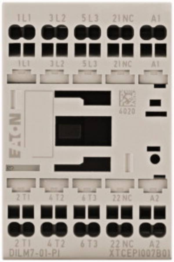 Eaton DILM7-01(230V50HZ,240V60HZ)-PI stykač  3 spínací kontakty 3 kW  7 A    1 ks