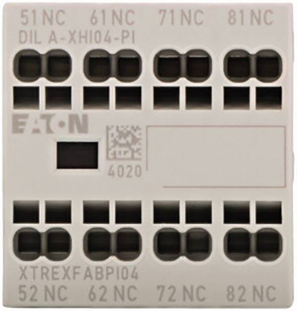 Eaton DILA-XHI04-PI blok pomocných spínačů  4 rozpínací kontakty   4 A  Vhodné pro značku (relé): Eaton  1 ks