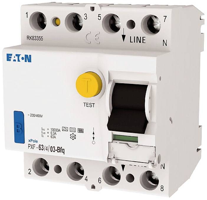 Eaton 300981 PXF-63/4/03-Bfq proudový chránič B 4pólový 63 A 0.3 A 400 V/AC