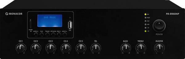 Monacor PA-806DAP ELA zesilovač 60 W 1kanálový  1zónový