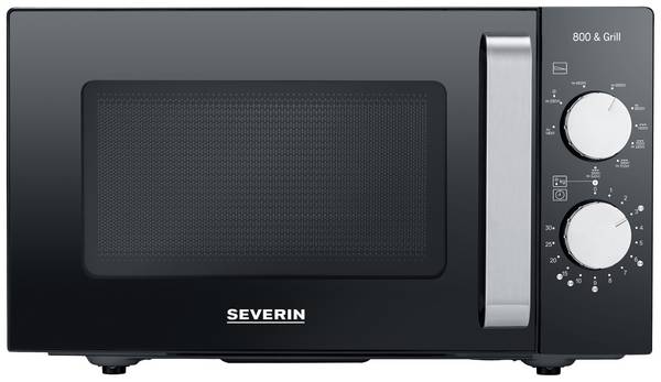 Severin MW 7762 mikrovlnná trouba černá, nerezová ocel 800 W funkce grilování
