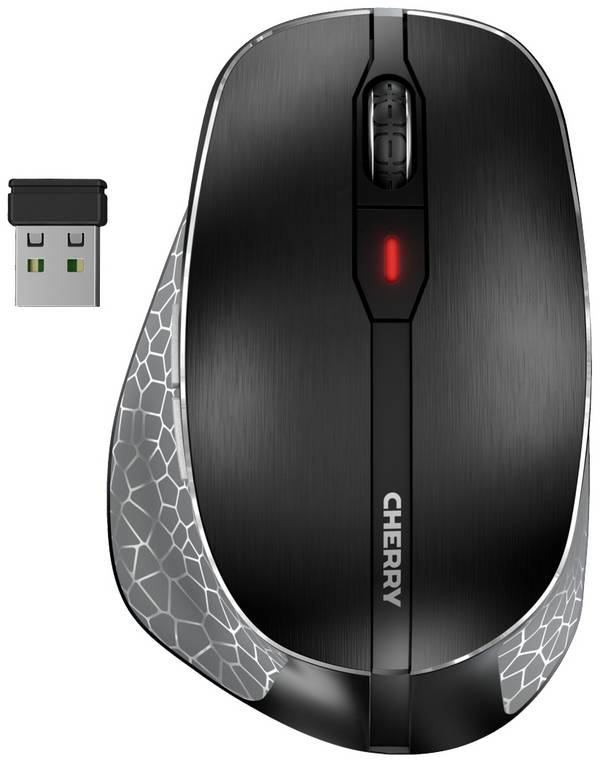CHERRY JW-8600 optická myš, přenos bezdrátový, 6 tlačítko, 3200 dpi, černá