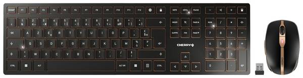 CHERRY JD-9100FR-2 bezdrátový, bezdrátový sada klávesnice a myše  AZERTY černá