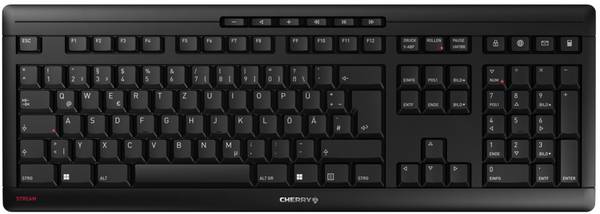 CHERRY JK-8550DE-2 bezdrátový klávesnice německá, QWERTZ černá funkce kapesní kalkulačky