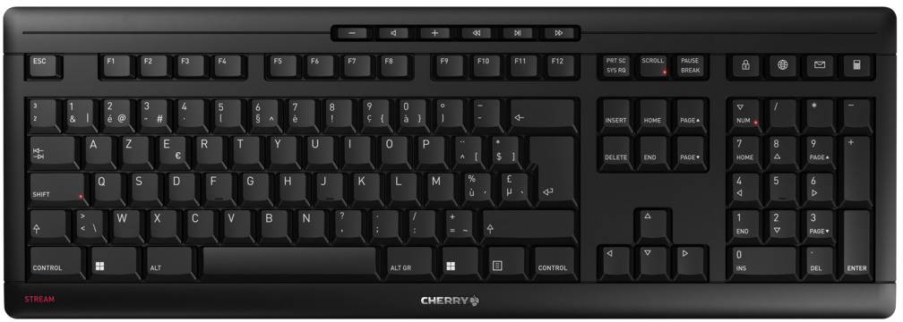 CHERRY JK-8550BE-2 bezdrátový klávesnice belgická, AZERTY černá
