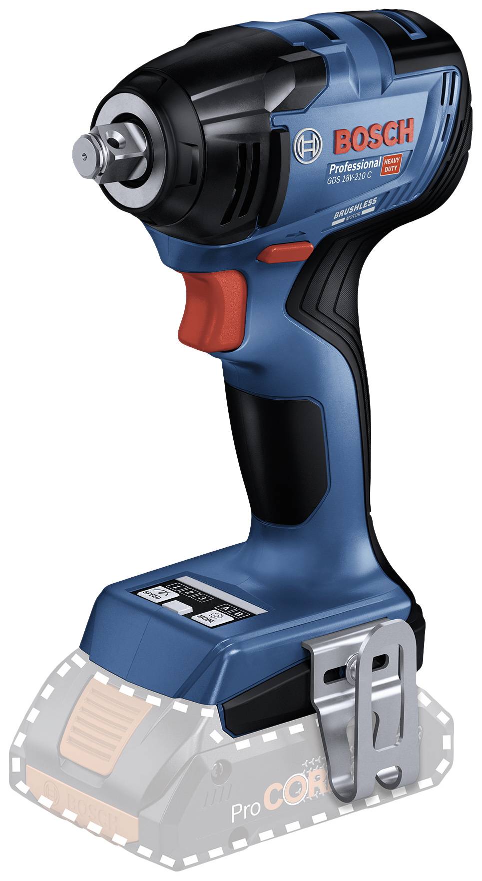 Bosch Professional GDS 18V-210 C solo 06019J0300 aku rázový utahovák 18 V  Li-Ion akumulátor bez akumulátoru, bez nabíj