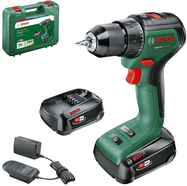 Bosch Home and Garden UniversalDrill 18V-60 aku šroubovák, aku vrtací šroubovák, 18 V, 2.0 Ah Li-Ion akumulátor, vč. nab-2