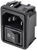 TRU COMPONENTS TC-10088416 IEC zástrčka C13/C14 C14 zástrčka, vestavná rovná Počet kontaktů: 3 10 A černá 1 ks