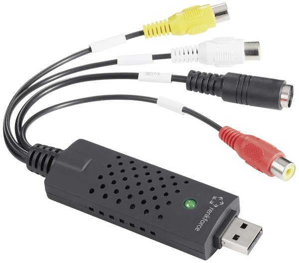 Renkforce RF-VC-120 USB převodník videa z analogového do digitálního záznamu, vč. software pro zpracování videa, Plug und Play, RF-5044660