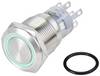TRU COMPONENTS LAS1-AGQ-22E/B/24V/S, TC-10090968 tlačítko antivandal, 20 mm, 250 V/AC, 3 A, 1 ks