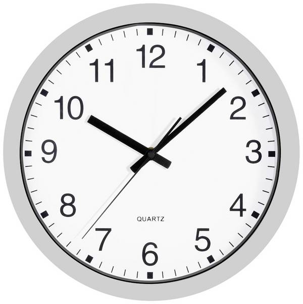 <br>  <br>  Quartz<br>  nástěnné hodiny<br>  30 cm x 40 mm <br>  stříbrná<br>  <br>
