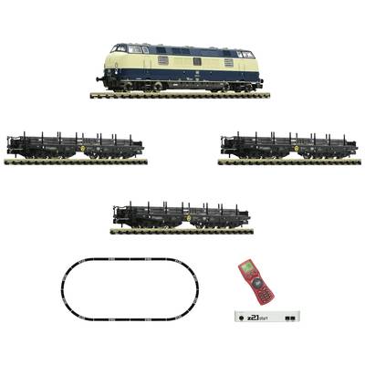 Fleischmann 931902 startovací digitální dieselová lokomotiva N z21 BR 221 s nákladním vlakem DB