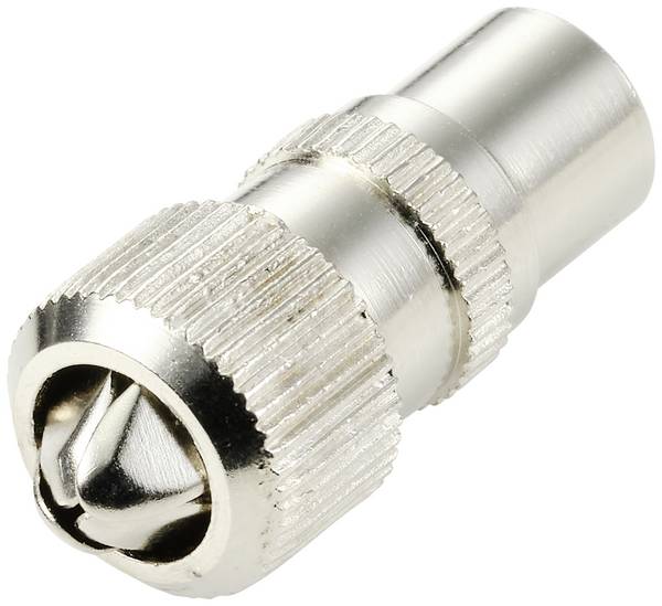 TRU COMPONENTS TC-10101528 koaxiální zástrčka Kov Připojení kabelu: IEC konektor na koaxiální kabel Průměr lanka: 5 mm 1 ks