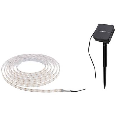 LED světelný pás se solárním panelem; vhodný pro venkovní použití. Světelný pás je flexibilní a lze jej využít mnoha způsoby.
