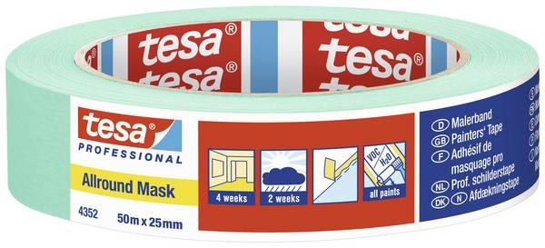 tesa ALLROUND MASK 04352-00001-00 krepová lepicí páska  mátová (d x š) 50 m x 25 mm 1 ks