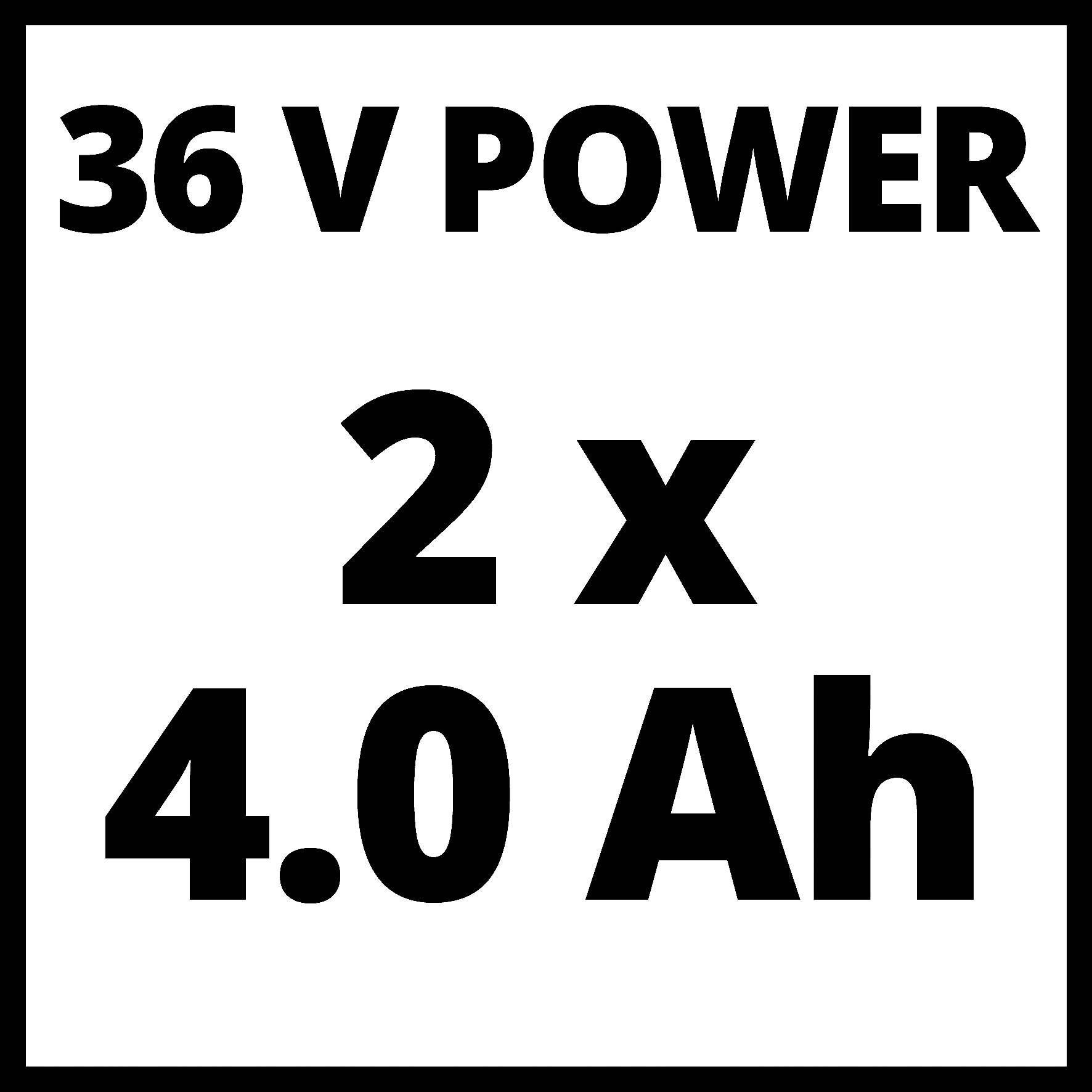 Obrázek symbolu pro Einhell Power X-Change RASARRO 36/42 (2x4.0Ah) akumulátor sekačka + akumulátor, vč. nabíječky 18 V šířka sekání 42 cm