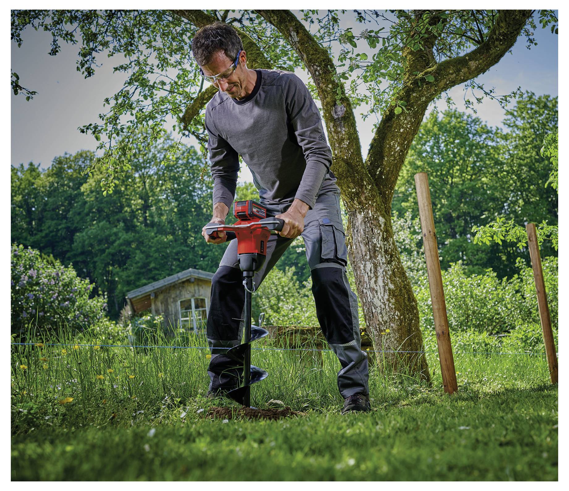 Einhell Professional 3437000 Power X-Change GP-EA 18/150 Li BL-Solo vrták do země-3
