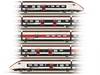 Märklin 43463 2-dílná sada doplňkových vozů 3 k Rabe 501 Giruno na SBB J(A4) 1. Třída a k(A3) 1. Třída