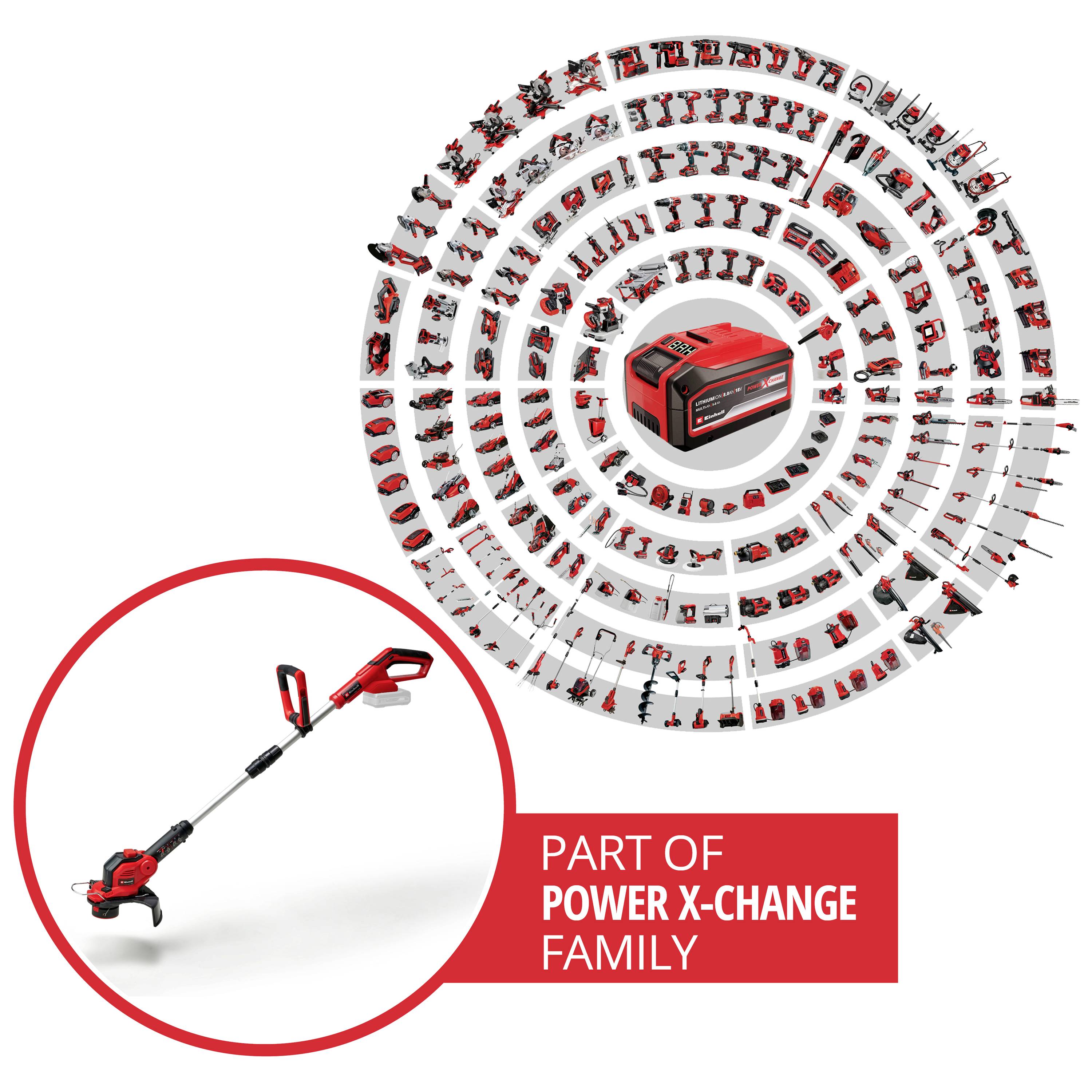 Einhell Power X-Change GE-CT 18/28 Li-Solo akumulátor strunová sekačka bez nabíječky, bez akumulátoru 18 V šířka sekání:-3