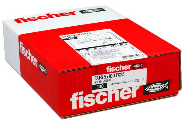 Fischer 558881 FAFS nastavovací šroub 5 mm 100 mm T profil    ocel  100 ks