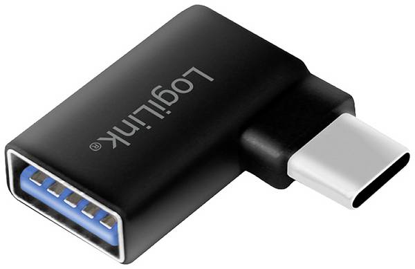 LogiLink USB 3.0 adaptér [1x USB 3.2 gen. 1 zásuvka A - 1x USB 3.0 zástrčka C ] AU0055  90° zatočeno doprava