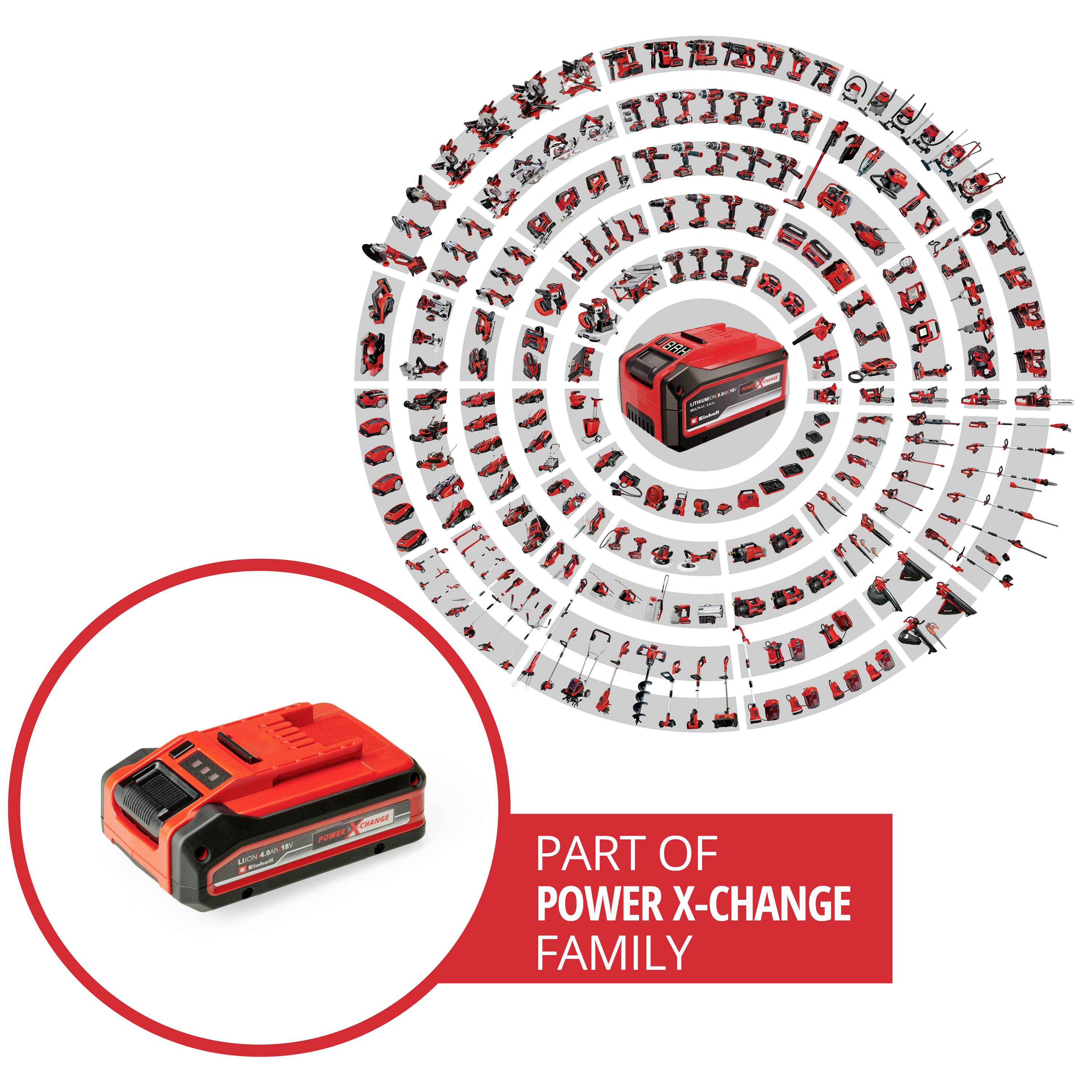 Einhell 4511553 Power X-Change Akku 18V 4,0Ah Power-X-Change Plus náhradní akumulátor pro elektrické nářadí 18 V 4 Ah Li-2