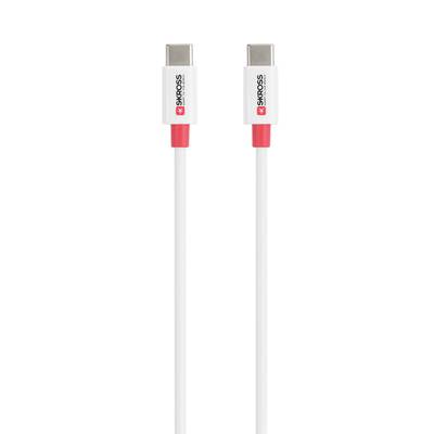 Skross USB kabel USB 2.0 USB-C ® zástrčka, USB-C ® zástrčka 1.20 m bílá kulatý SKCA0008C-C120CN
