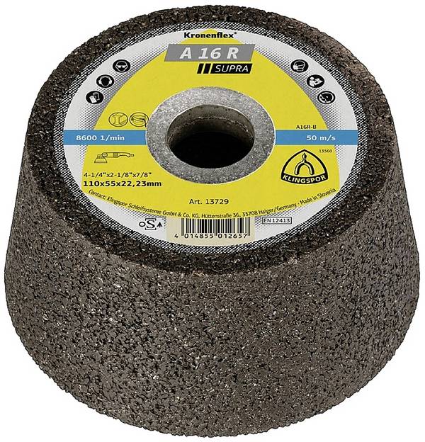 Klingspor 13726 Brusný hrnec C30 R 100/55 mm kámen/beton (podmíněně) 30, vrták 22,23 mm, KLINGSPOR C30 R  100 mm 1 ks