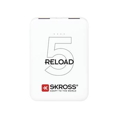Skross Reload 5 powerbanka 5000 mAh  Li-Ion akumulátor  bílá Indikátor stavu