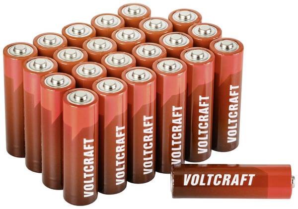 VOLTCRAFT Industrial LR6 tužková baterie AA alkalicko-manganová, 3000 mAh, 1.5 V, 24 ks