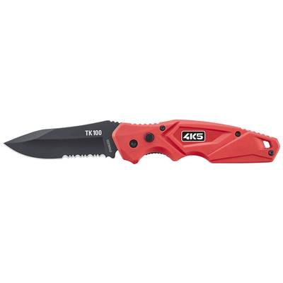 4K5 Tools TK 100 DropPoint Knife 600.100A zavírací kapesní nůž s pouzdrem  červená, černá