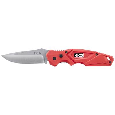 4K5 Tools TK 104 DropPoint Knife 600.104A zavírací kapesní nůž s pouzdrem červená