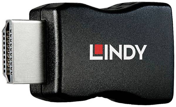LINDY 32104 HDMI EDID emulátor [1x HDMI zástrčka - 1x HDMI zásuvka] černá 4K UHD