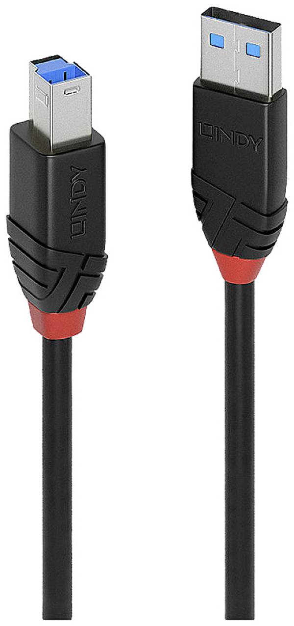 LINDY USB kabel USB 3.2 Gen1 USB-A zástrčka, USB-B zástrčka 10.00 m černá Aktivní se zesílením signálu 43227