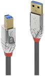USB kabel Lindy 36660, 0,5 m, USB 3.2, Gen 1 (3.1 Gen 1), USB a, USB B, chrom, šedá