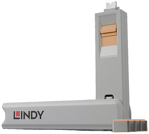 <br>  LINDY<br>  Zámek k portu USB-C®<br>  Lindy - Schloss für USB-C-Port - orange<br>  <br>  sada 4 ks<br>  oranžová<br>  zámek s klíčem<br>  vč. 1 klíče<br>  40428<br>