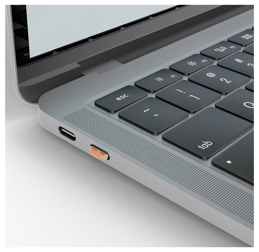 LINDY Zámek k portu USB-C® Lindy - Schloss für USB-C-Port - orange sada 4 ks oranžová zámek s klíčem vč. 1 klíče 40428-4