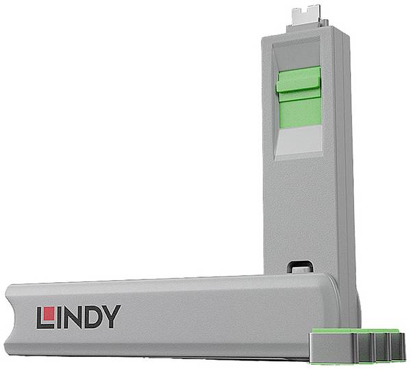 <br>  LINDY<br>  Zámek k portu USB-C®<br>  Lindy - Schloss für USB-C-Port - grün<br>  <br>  sada 4 ks<br>  zelená<br>  zámek s klíčem<br>  vč. 1 klíče<br>  40426<br>