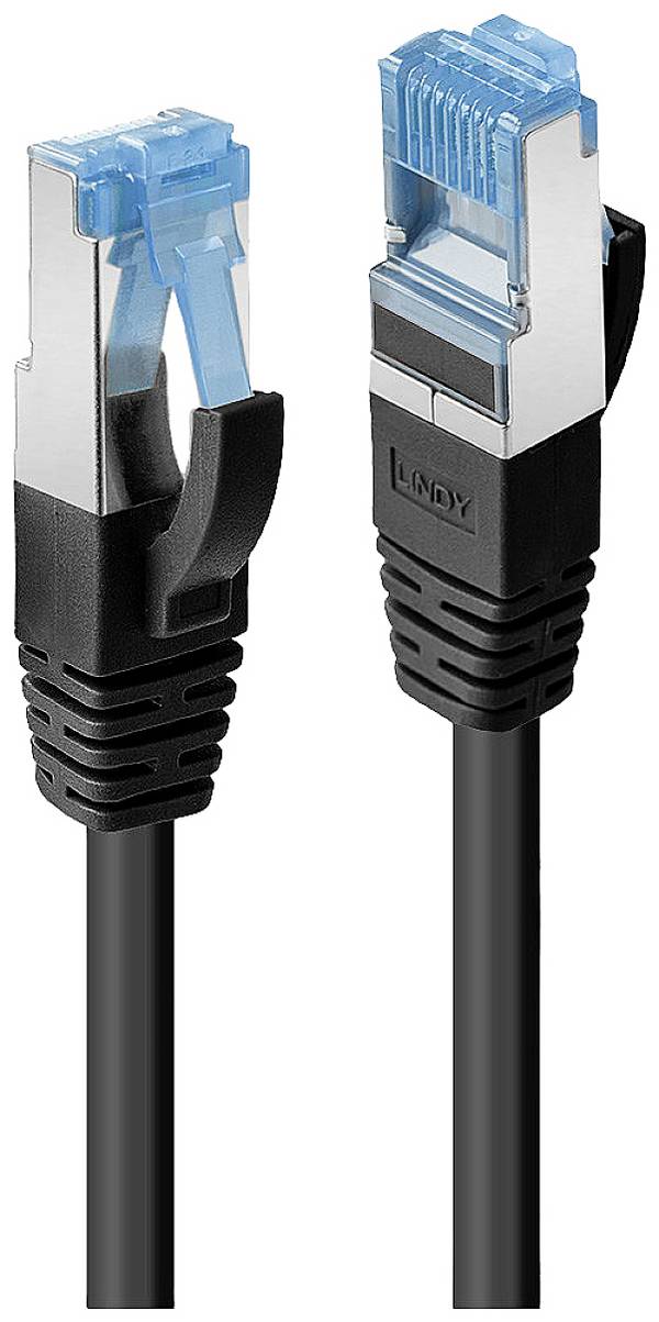 LINDY 47419 RJ45 síťové kabely, propojovací kabely CAT 6A S/FTP 15.00 m černá 1 ks