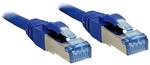 Síťový kabel Lindy Cat.6A s/FTP, modrý, Cat6a s/FTP (s-STP)