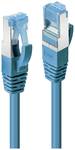 Síťový kabel Lindy 47145 modrý 0,3 m Cat6a s/FTP (s-STP)