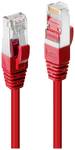 Síťový kabel Lindy Cat.6 SSTP / s/FTP PIMF Premium 0,5 m, červený, 0,5 m.