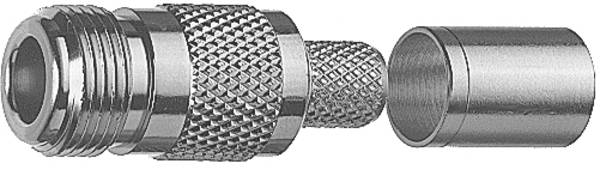 Telegärtner J01021A0145 100024005 N konektor spojka, rovná 50 Ω 1 ks