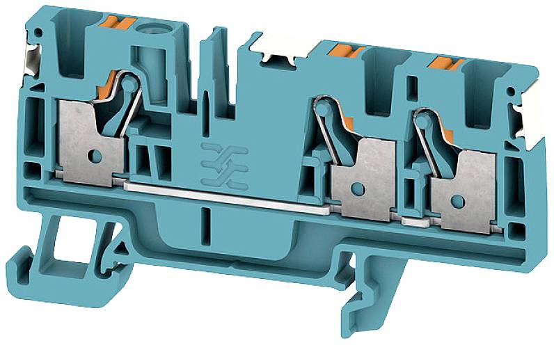Weidmüller 2674820000 řadová svorka průchodky 6.1 mm pružinové připojení , konektor modrá 50 ks Piece