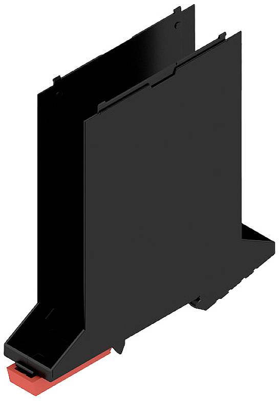 Weidmüller CH20M22 B BK/RD 2010 základní prvek pouzdra na DIN lištu uzavřená, s větracími otvory, pro montáž na DIN lištu 22.5 x 109.3 plast černá 10 ks