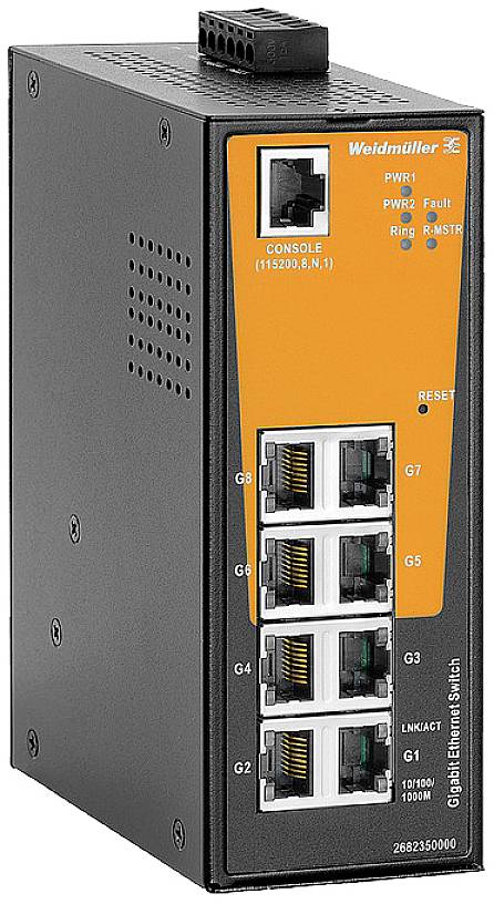 Weidmüller  2682350000  IE-SW-AL08M-8GT  průmyslový ethernetový switch 10 / 100 / 1000 MBit/s