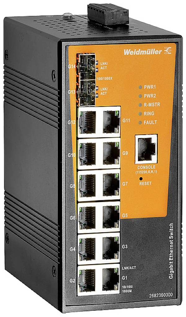 Weidmüller 2682360000 IE-SW-AL14M-12GT-2GESFP průmyslový ethernetový switch  10 / 100 / 1000 MBit/s