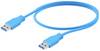 Weidmüller USB kabel USB 3.0 USB-A zástrčka 5.00 m modrá PVC plášť 2581730050