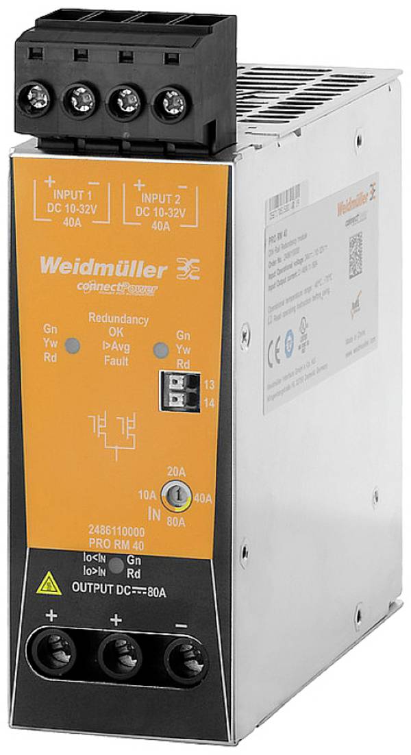 Weidmüller 2486110000 redundanční modul 96 A Počet výstupů: 1 x