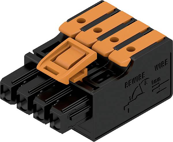 Weidmüller 2790460000 svorkovnice pro tiskárny 2.5 mm² Pólů 4 černá 84 ks Piece